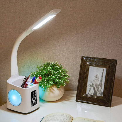 Lampe de Bureau Porte Stylo LED et Reveil - TensyLight