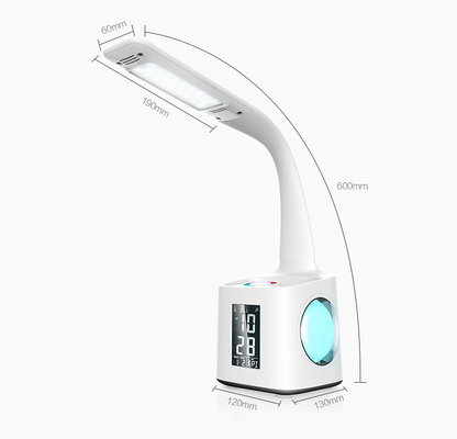 Lampe de Bureau Porte Stylo LED et Reveil - TensyLight