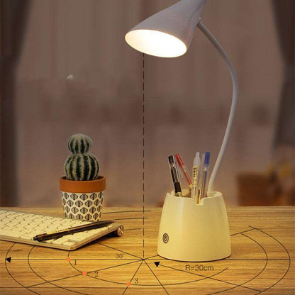 Lampe de Bureau Rechargeable avec Support Stylo et Éclairage LED - TensyLight