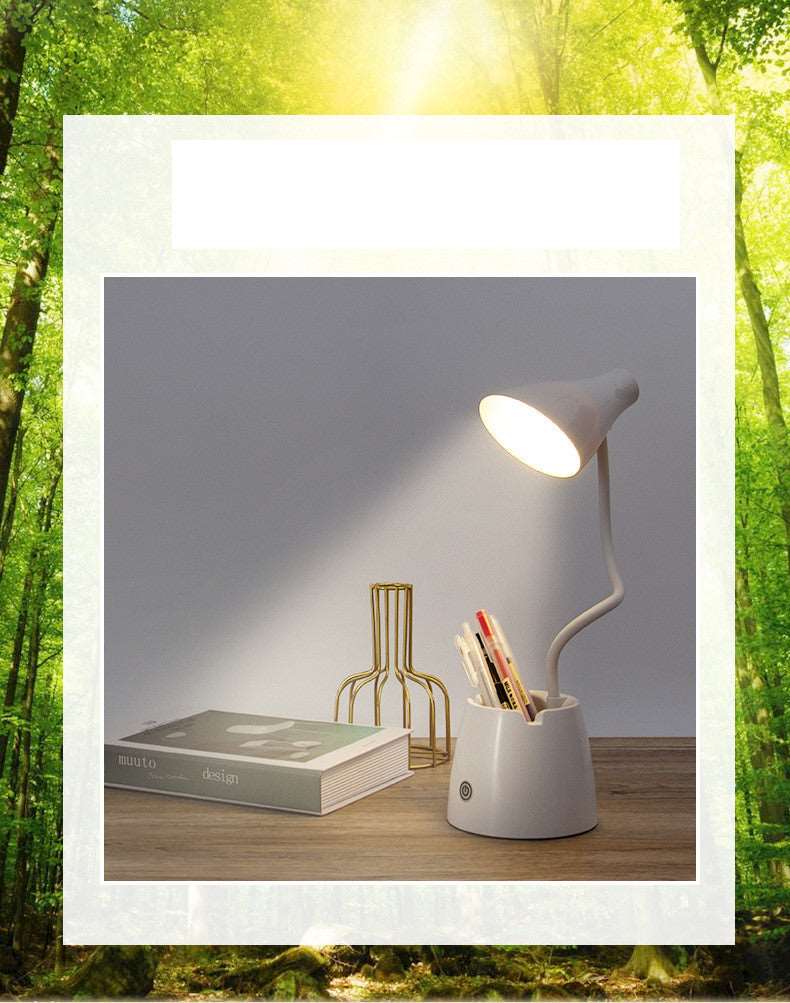 Lampe de Bureau Rechargeable avec Support Stylo et Éclairage LED - TensyLight