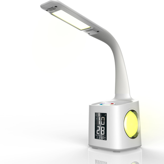 Lampe de Bureau Porte Stylo LED et Reveil - TensyLight