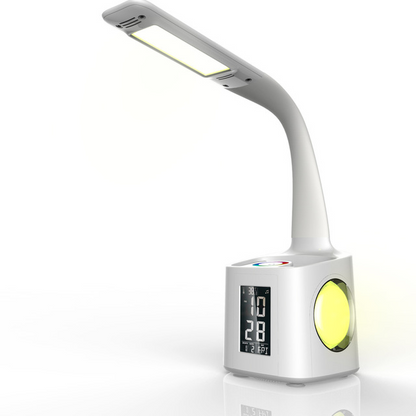 Lampe de Bureau Porte Stylo LED et Reveil - TensyLight