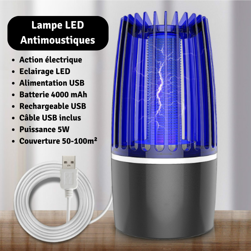 Lampe 2 en 1 Anti-Moustique Rechargeable - TensyLight