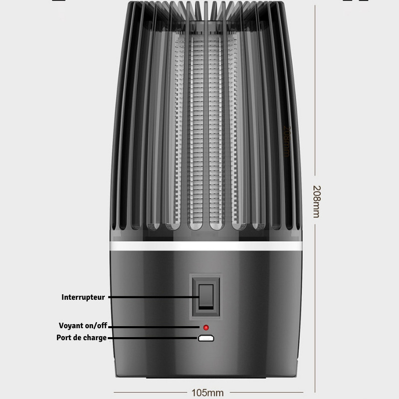 Lampe 2 en 1 Anti-Moustique Rechargeable - TensyLight