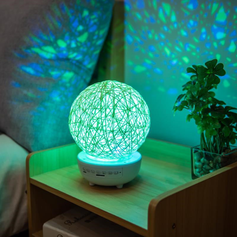 Lampe de Table en Rotin avec Éclairage Romantique et Musique - TensyLight