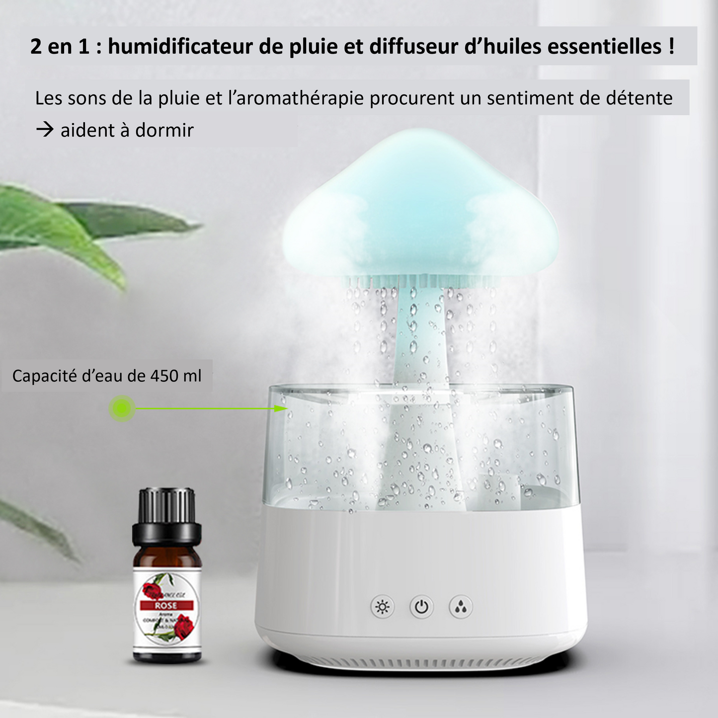 Humidificateur au nuage lumineux - TensyLight