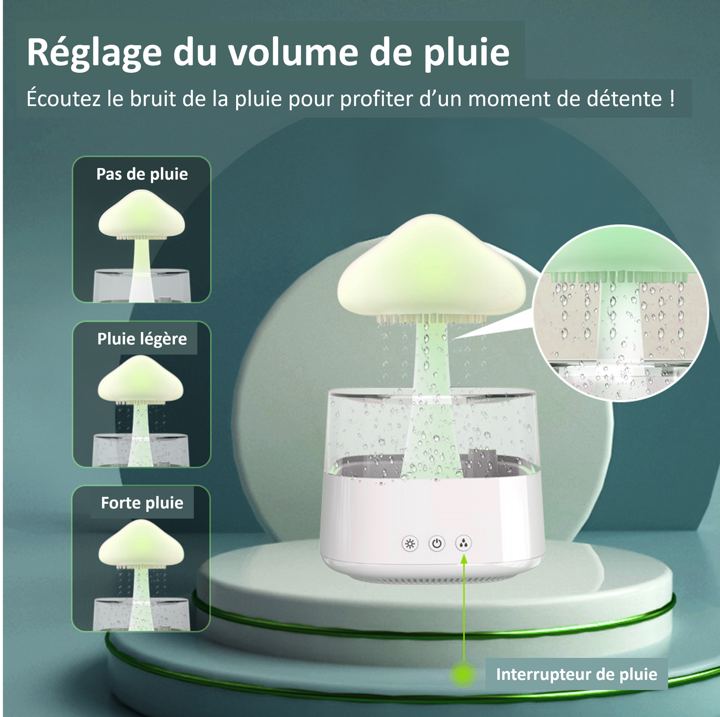 Humidificateur au nuage lumineux - TensyLight