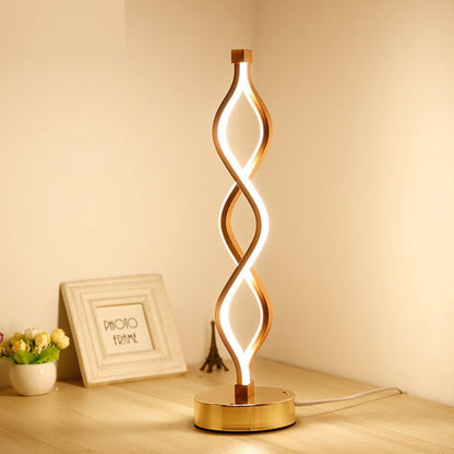 Lampe à poser décorative en spirale style scandinave - TensyLight