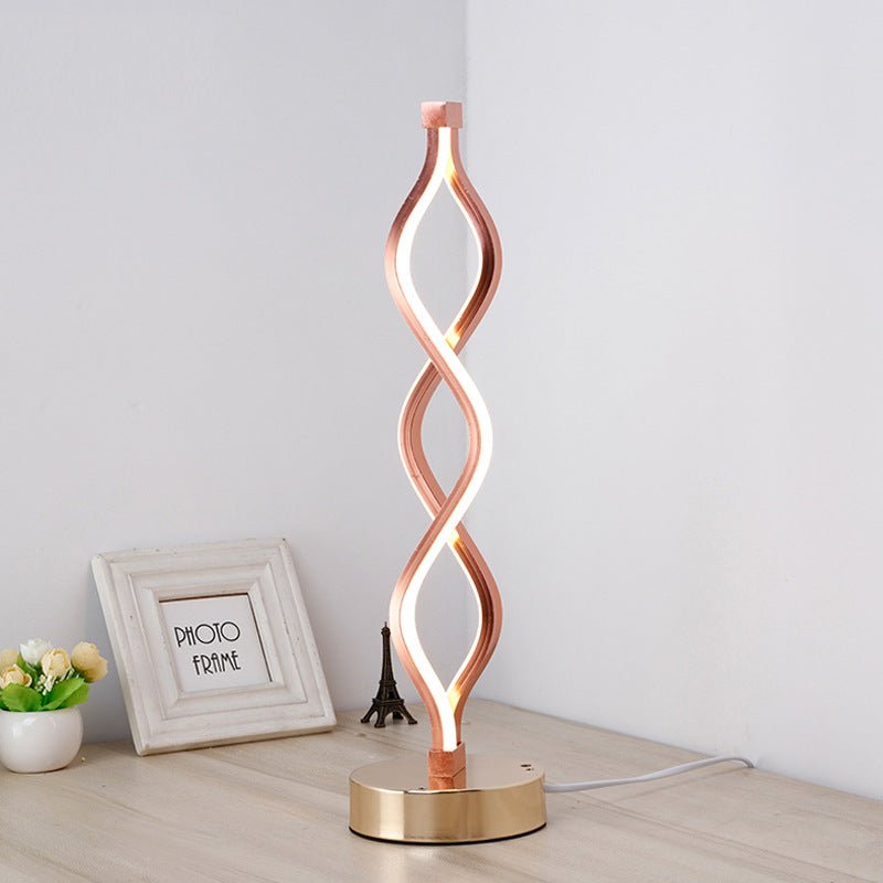 Lampe à poser décorative en spirale style scandinave - TensyLight